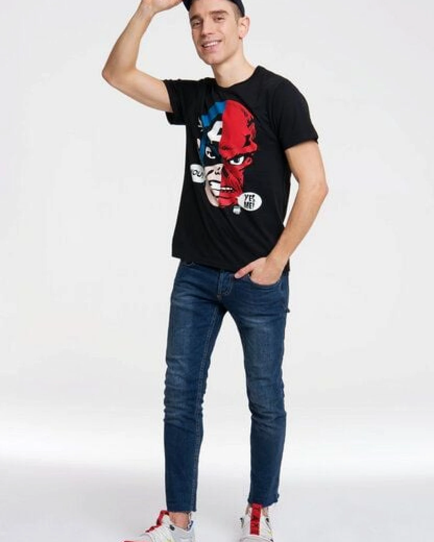 LOGOSH!RT LOGOSHIRT - Marvel - Captain America - Red Skull - Bio T-Shirt – Ansicht 2