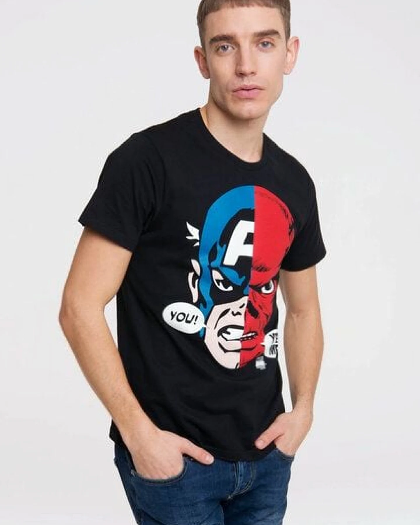 LOGOSH!RT LOGOSHIRT - Marvel - Captain America - Red Skull - Bio T-Shirt – Ansicht 3
