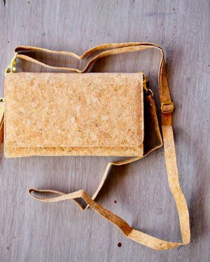 BY COPALA Portemonnaie aus Recycling-Kork, Vegan, Brieftasche, Clutch
