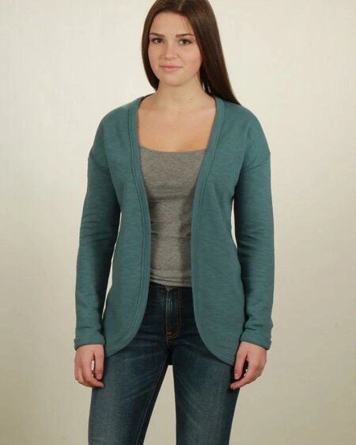 NATIVE SOULS Jersey Cardigan Damen - light turquoise