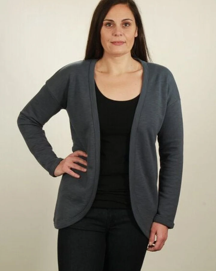 NATIVE SOULS Jersey Cardigan Damen - midnight blue