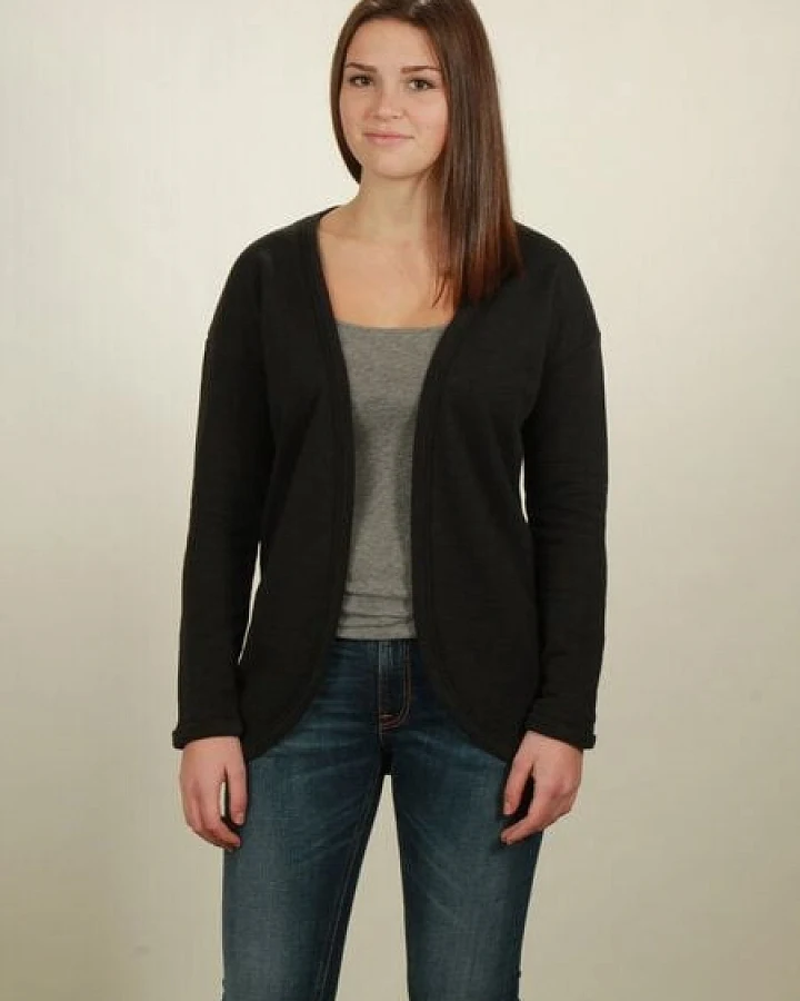 NATIVE SOULS Jersey Cardigan Damen - black