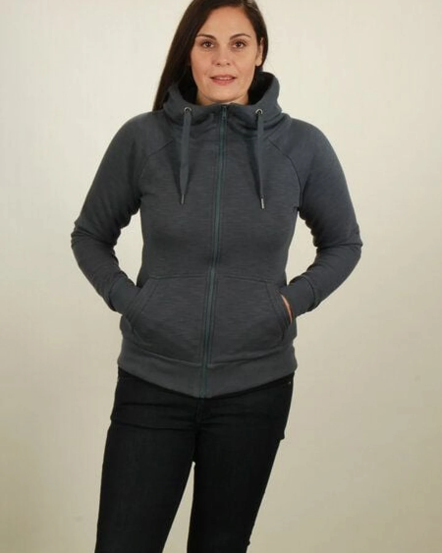 NATIVE SOULS Zip-Hoodie Damen - midnight blue – Ansicht 2