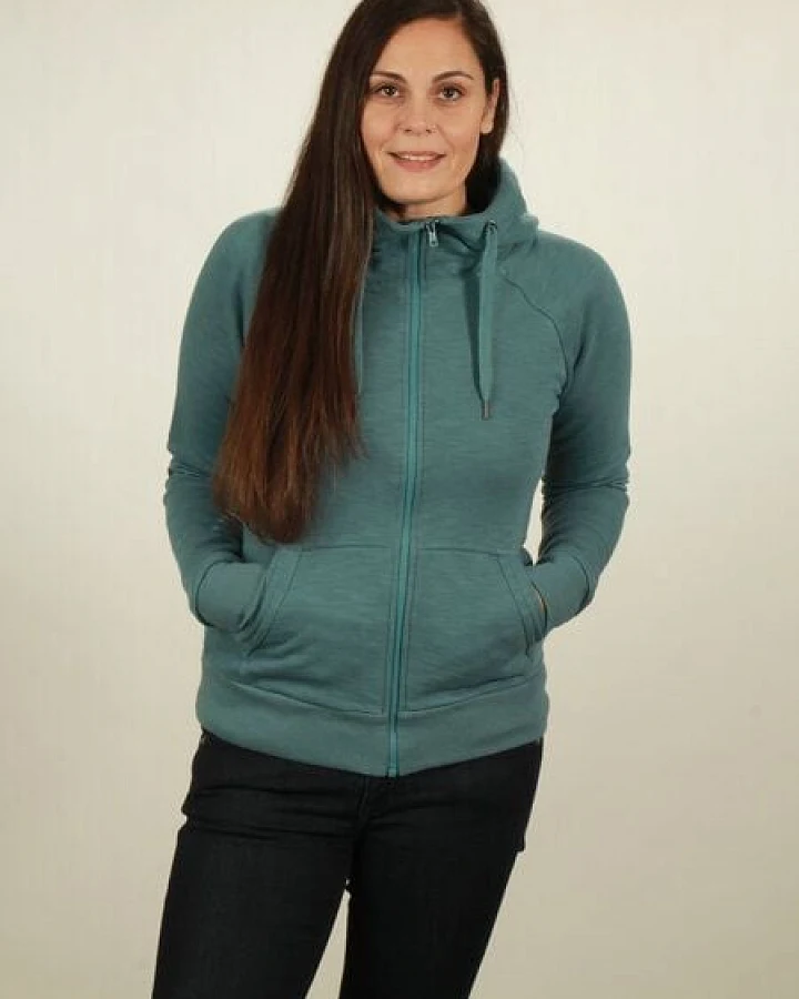 NATIVE SOULS Zip-Hoodie Damen - light turquoise