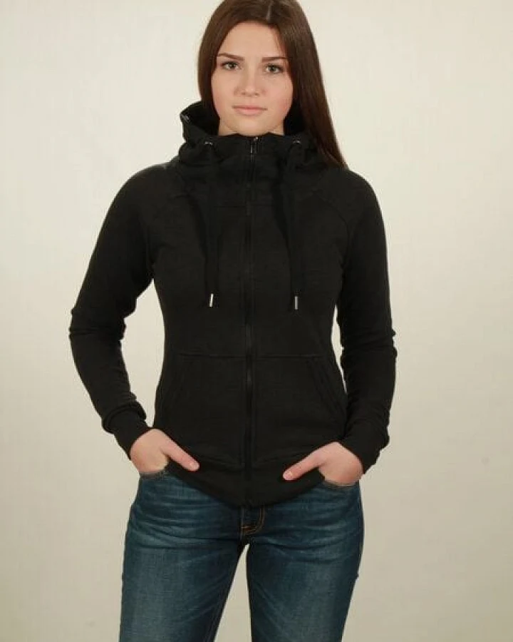 NATIVE SOULS Zip-Hoodie Damen - black
