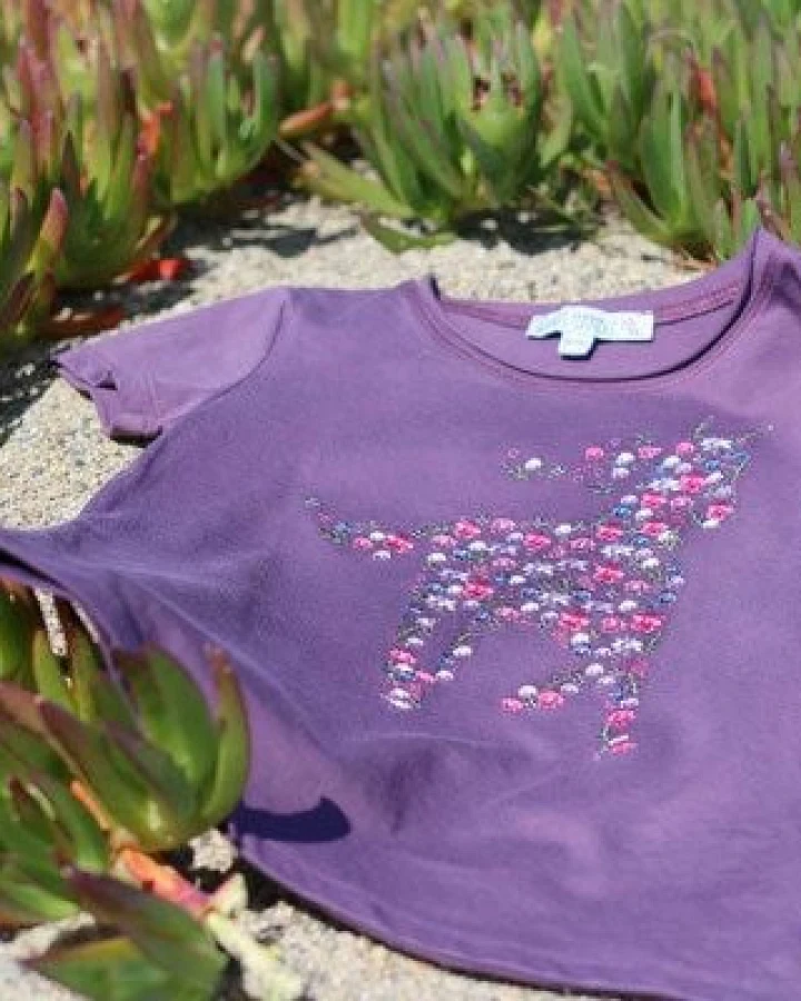 Enfant Terrible Kurzarmshirt Horse purple