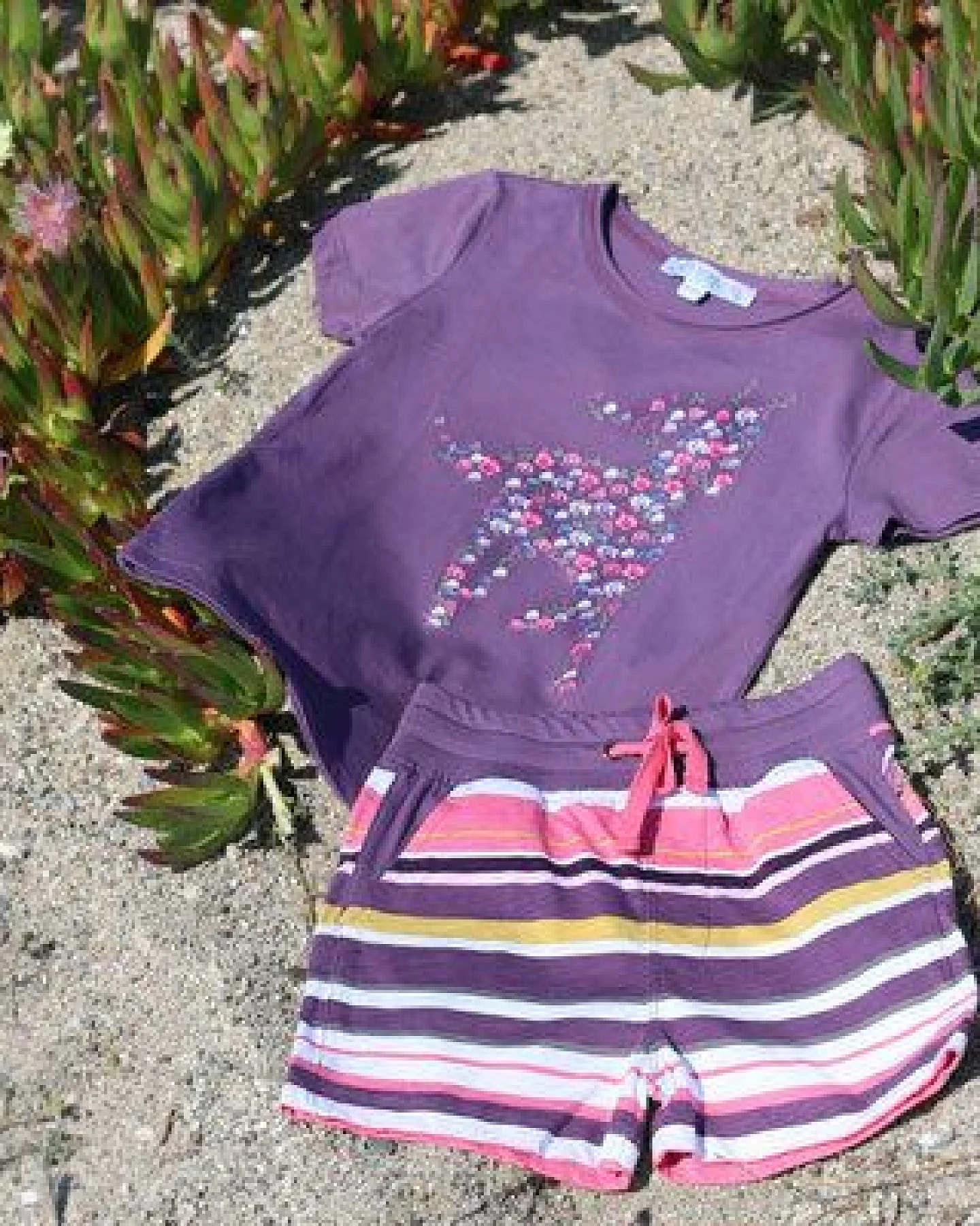 Enfant Terrible Kurzarmshirt Horse purple – Ansicht 2