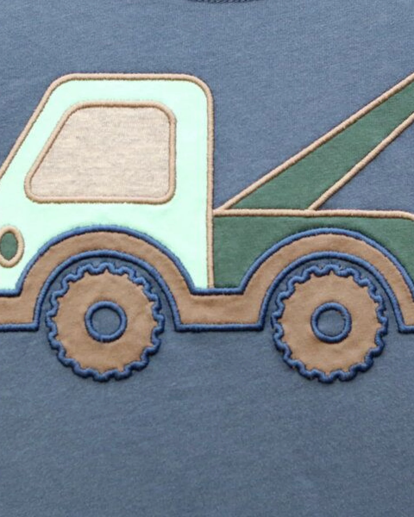 Enfant Terrible Kurzarmshirt Abschleppwagen blau – Ansicht 2