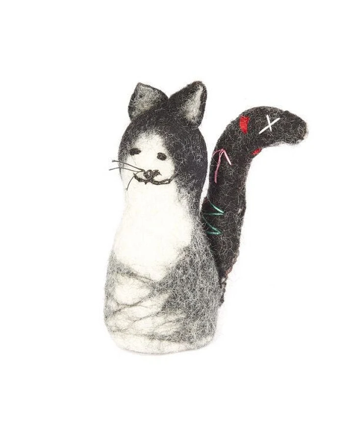 short'n'pietz Katze als Filz Eierwärmer