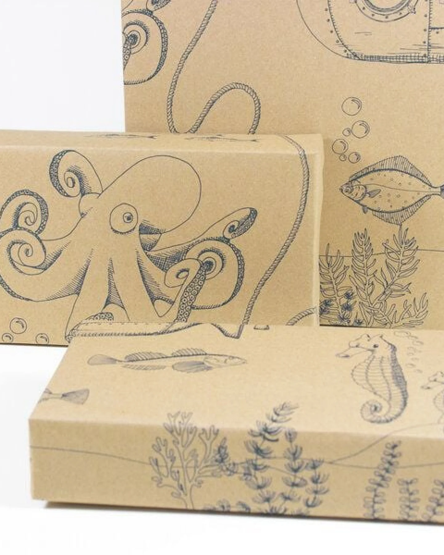 Bow & Hummingbird Geschenkpapier/Poster Unterwasserwelt – Ansicht 4