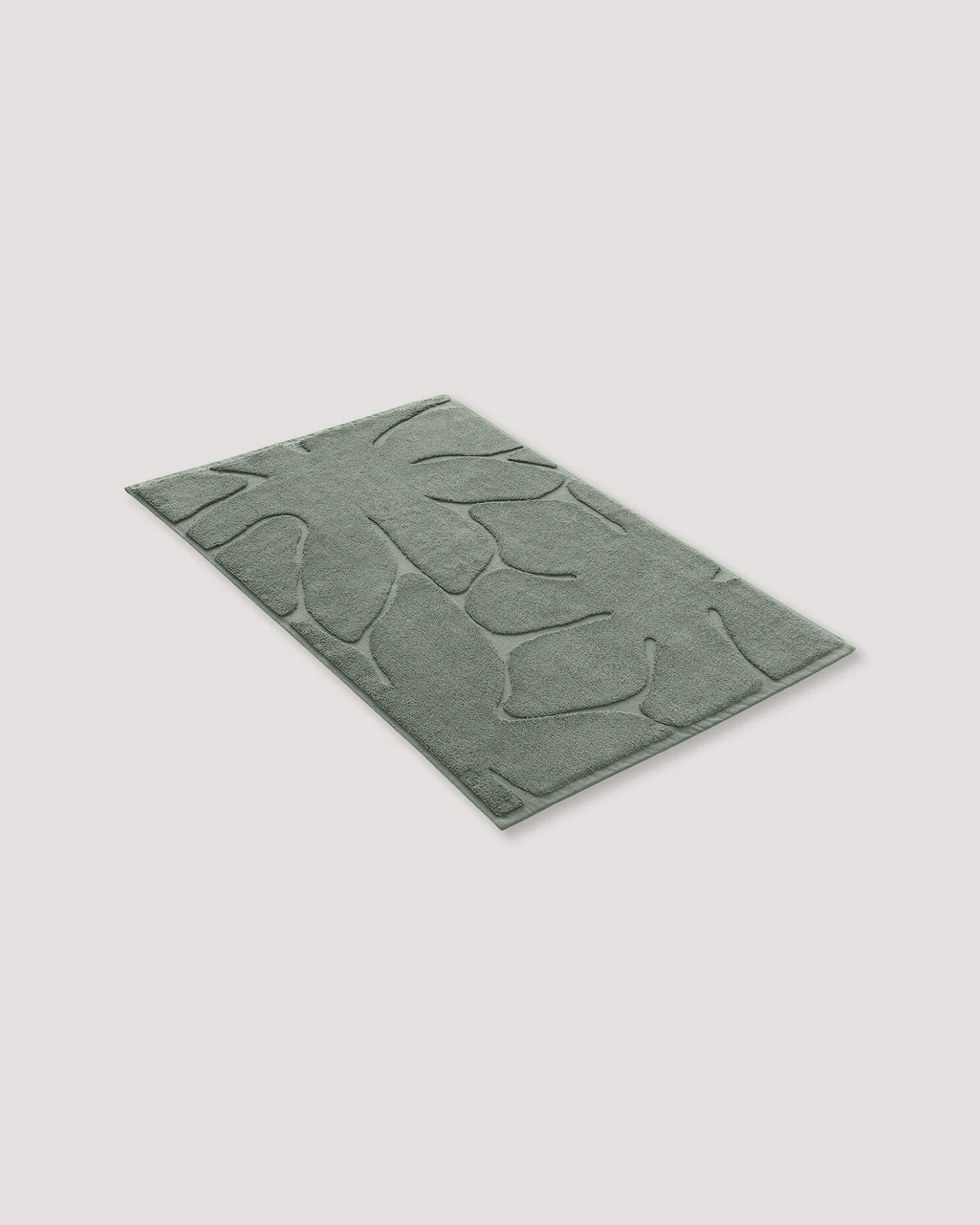 hessnatur Badematte SELVA aus Bio-Baumwolle - grün - Größe 50x80 cm – Ansicht 2