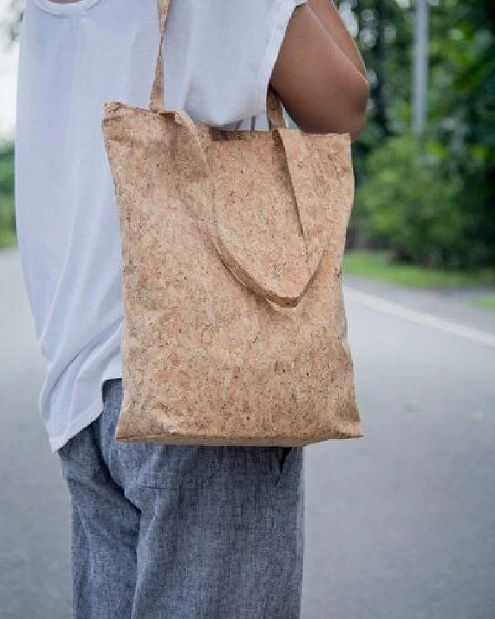 BY COPALA Tote Bag - Vegan, Einkaufstasche aus recyceltem Kork. Cork Bag