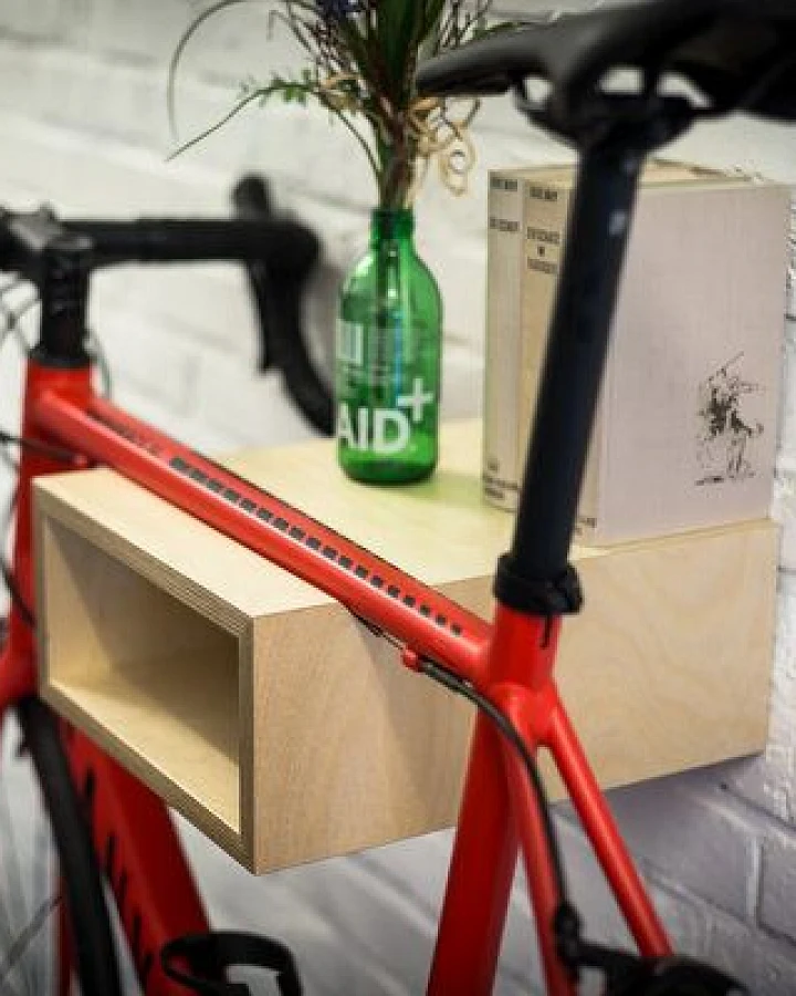 Bicycledudes Fahrrad Wandhalterung "GUSTAV" aus nachhaltigem Holz