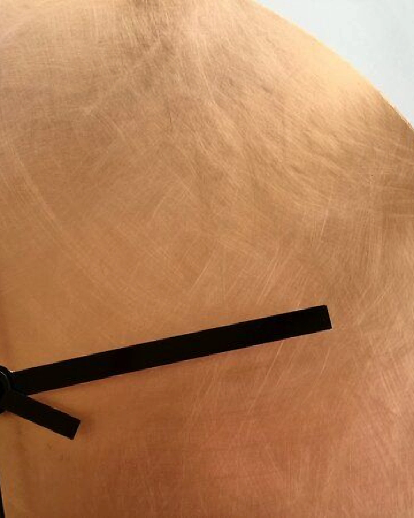 Calvill Lautlose Wanduhr aus reinem Kupfer – Ansicht 3