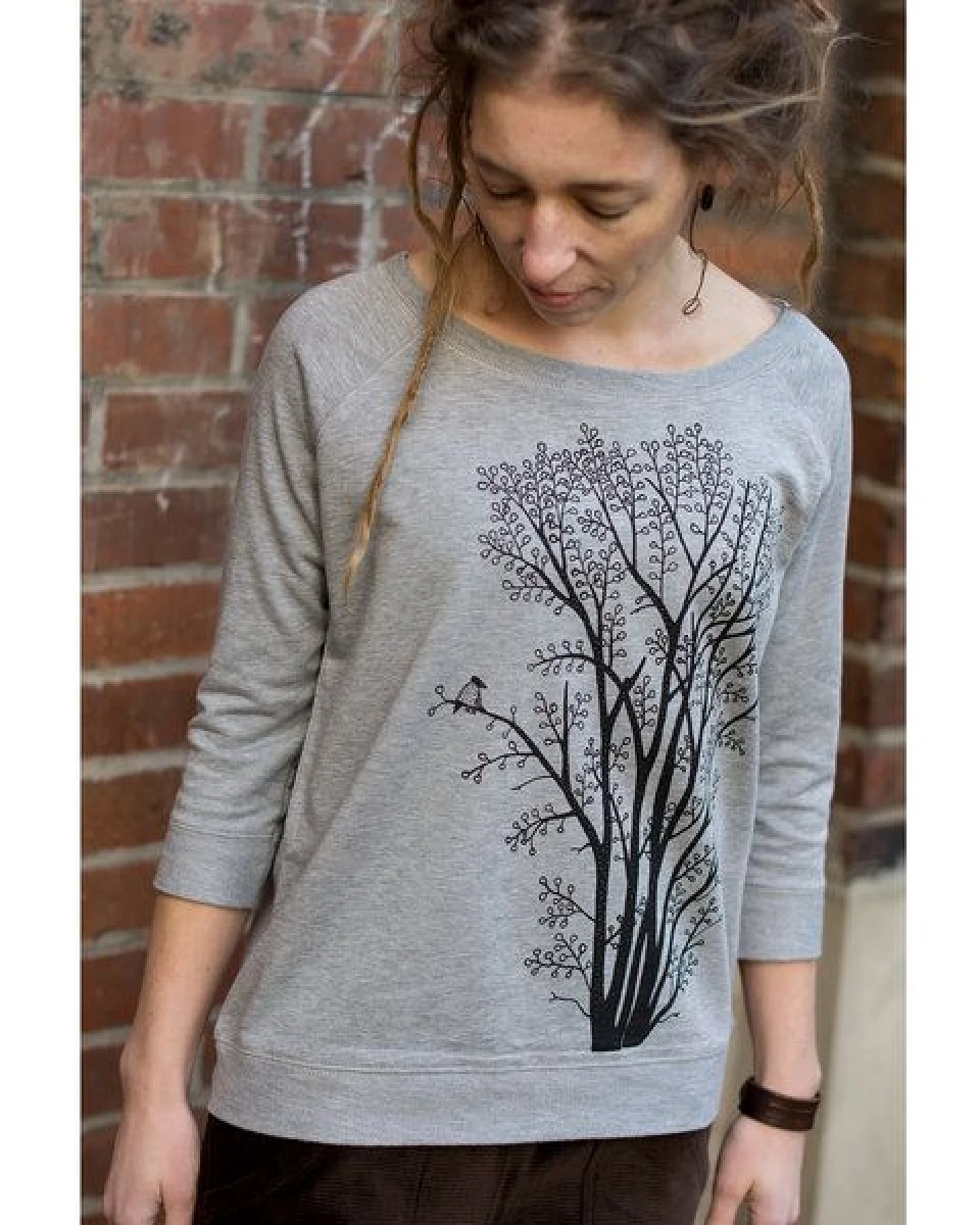 Cmig leichter Pulli "Erle mit Elster" – Ansicht 3