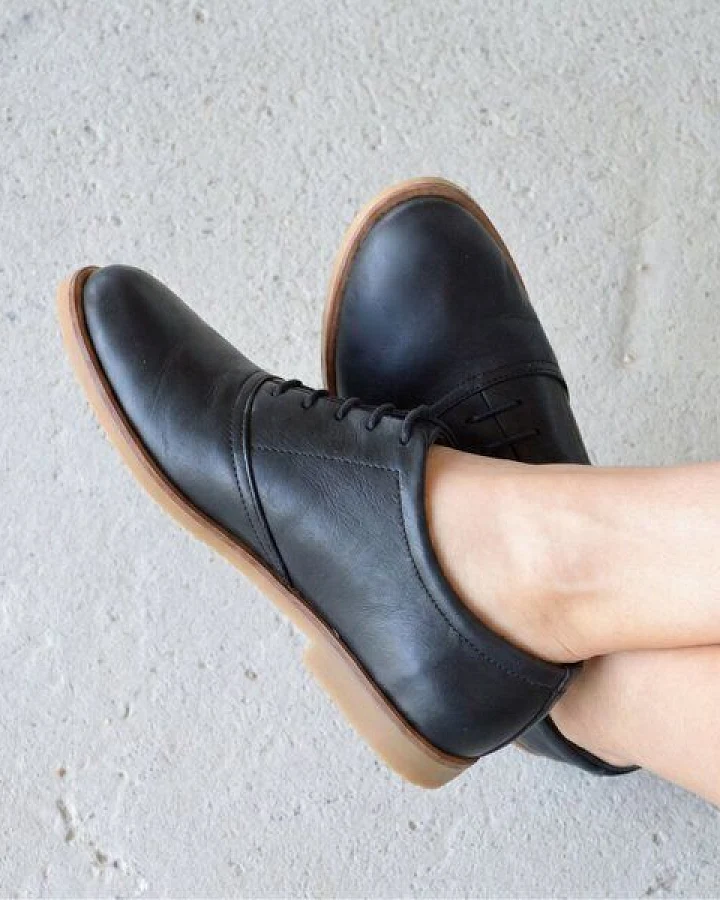 SORBAS '84 Halbschuhe Leder Oxford Schnürschuhe