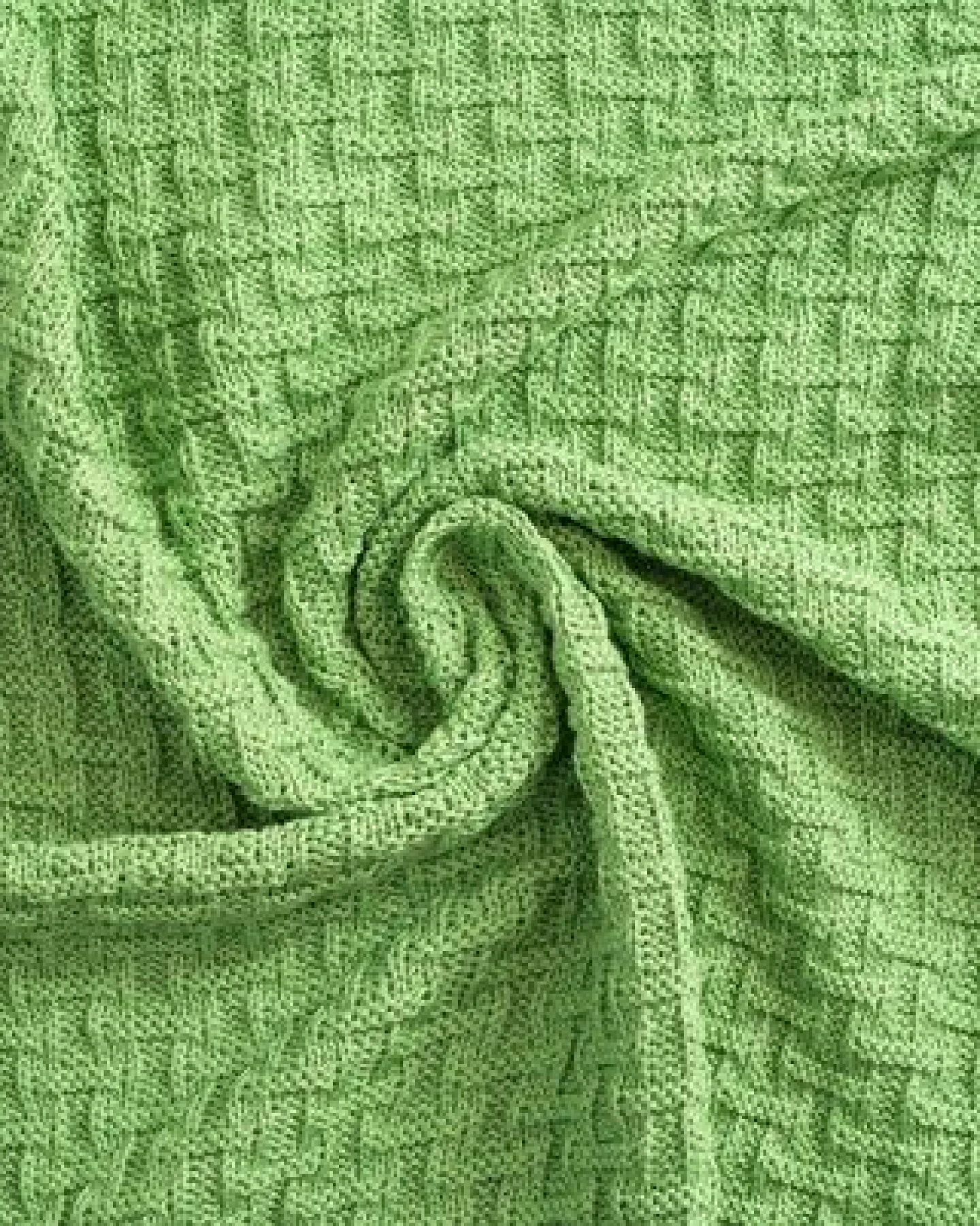 Sonnenstrick – Bio Baby-Strickdecke "Karostrickmotiv" (100 x 90 cm) Bio-Baumwolle – Ansicht 3