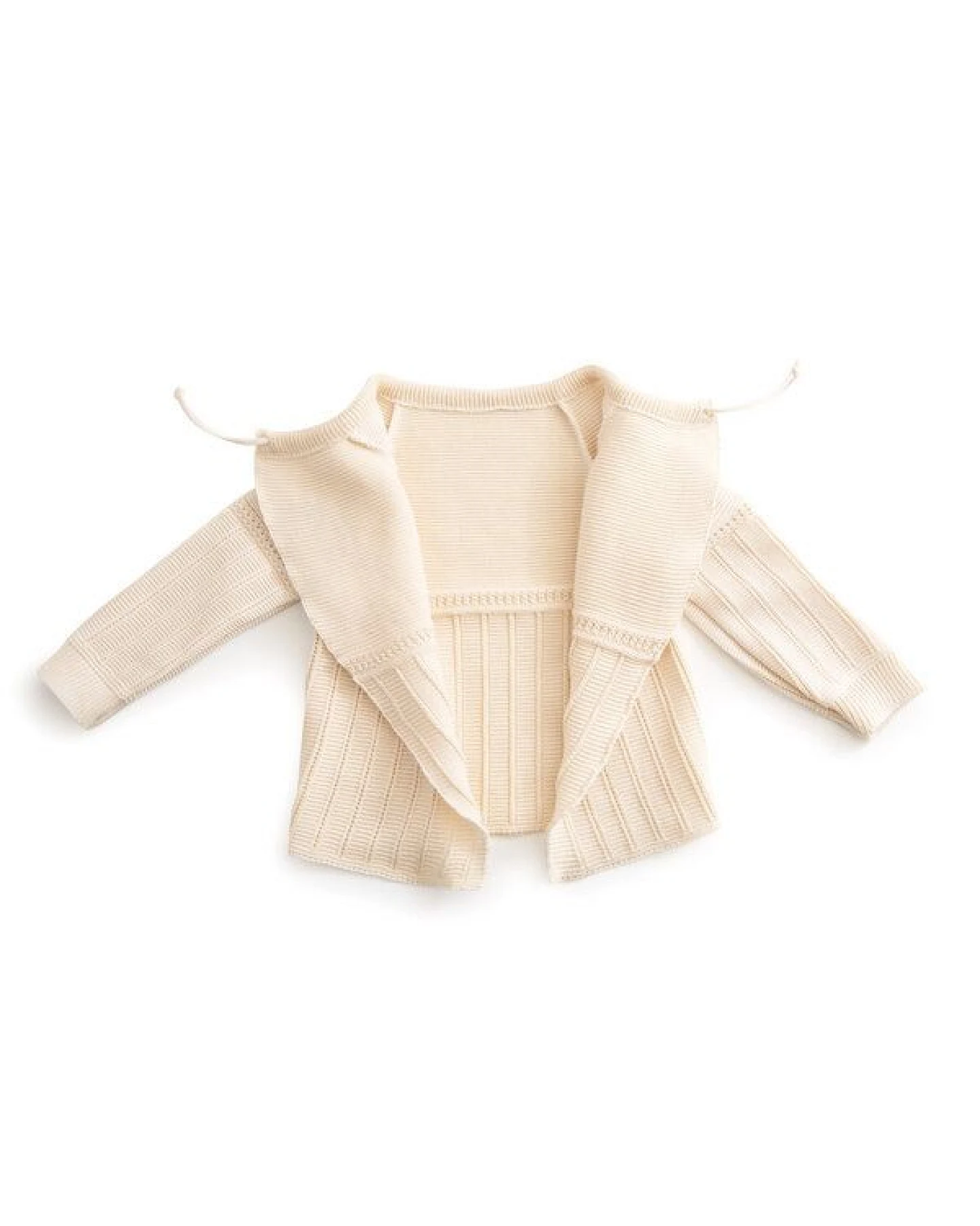 Sonnenstrick – Bio Baby-Flügelhemd / Wickeljäckchen aus Baumwolle (GOTS) Größe 50/56 (Erstlingsgröße für Neugeborene) – Ansicht 2