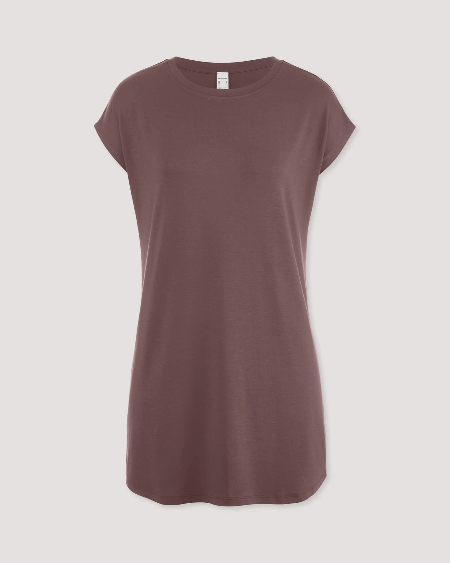 hessnatur Damen Nachthemd Regular PURE FLOW aus TENCEL™ Modal - braun - Größe 36 – Ansicht 3