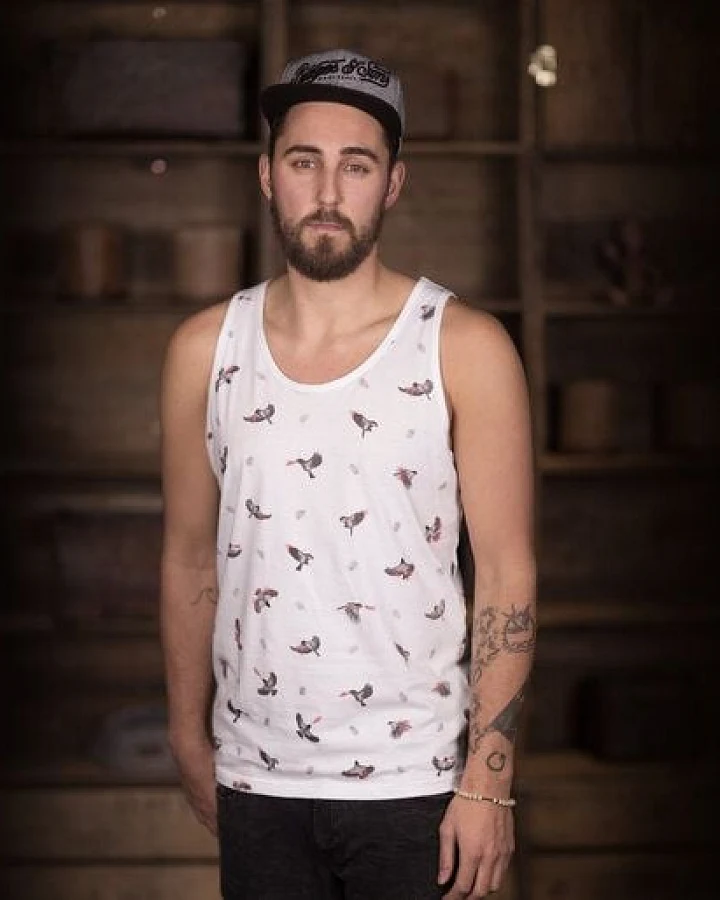 Bidges&Sons "Firebirds" Unisex Tanktop , white