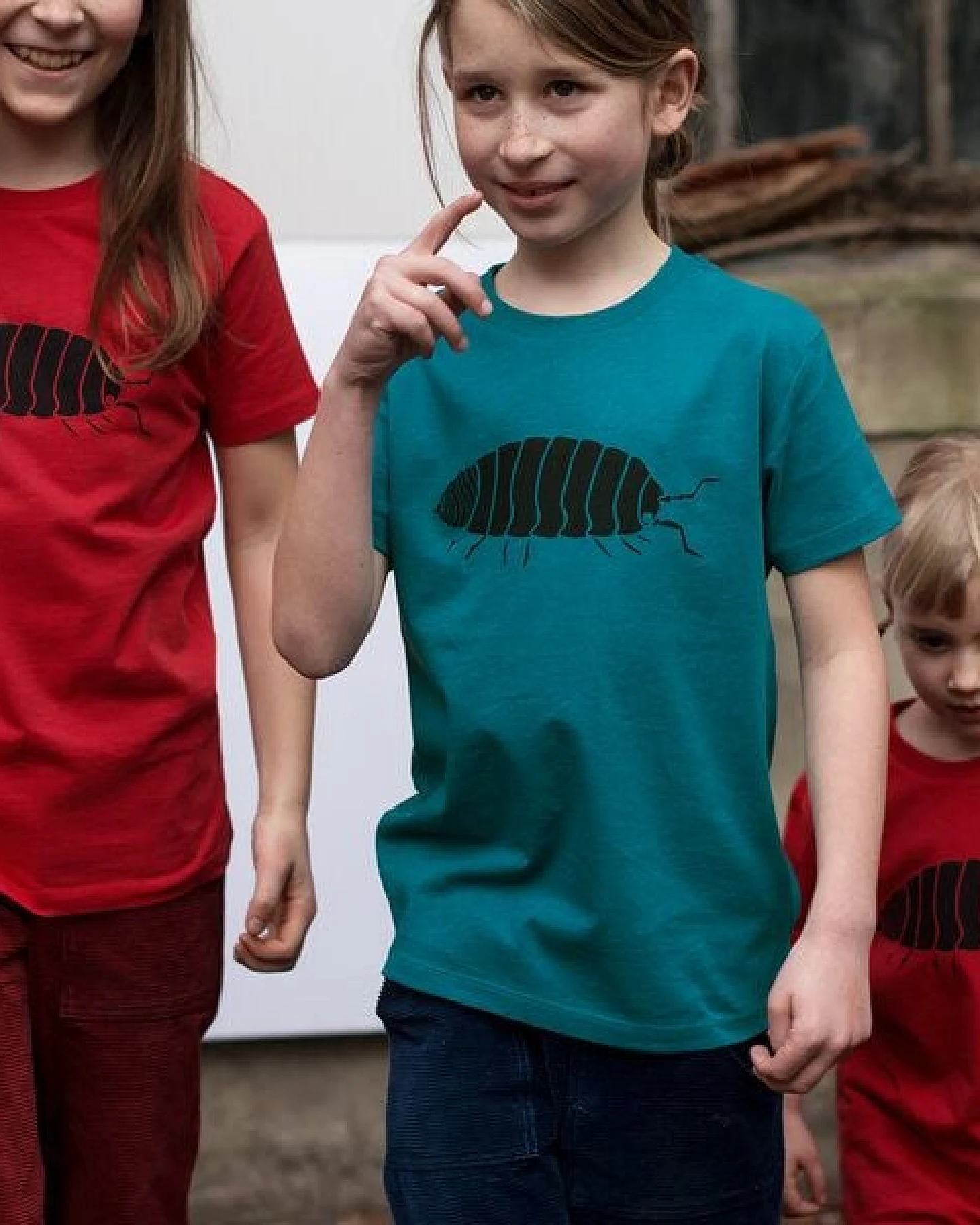 Cmig Kinder T-Shirt Greta Assel in ocean depth – Ansicht 4
