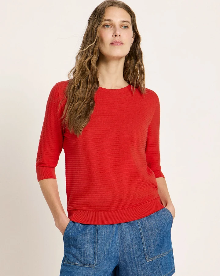 Halbarmpullover (GOTS)