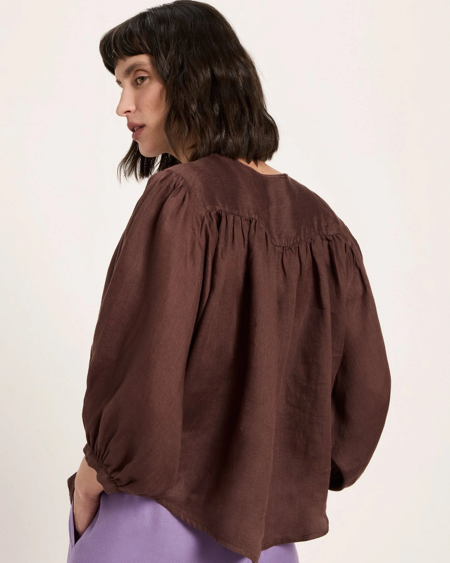 Bluse mit Kräuseln – Ansicht 4