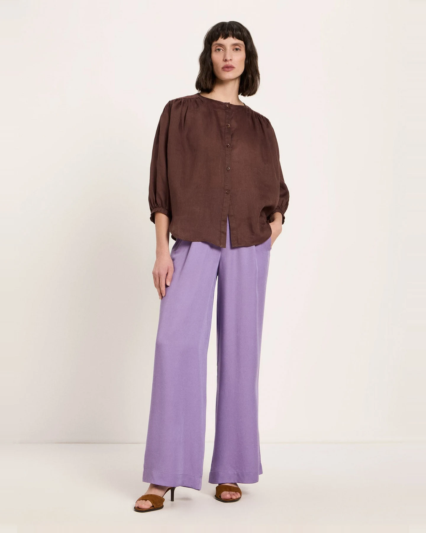 Bluse mit Kräuseln – Ansicht 3