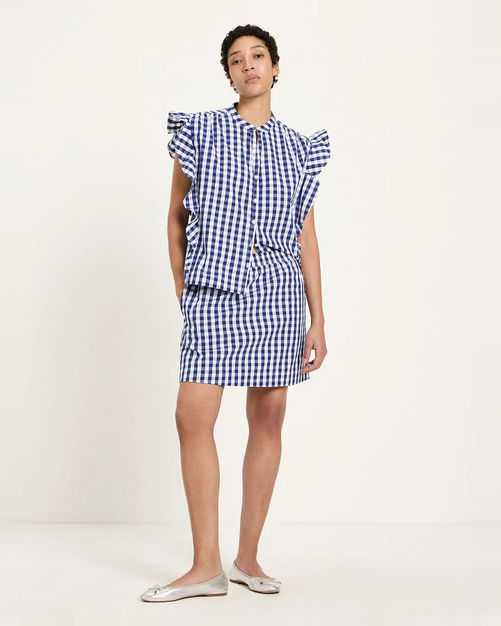 Vichy-Karo Bluse (GOTS)