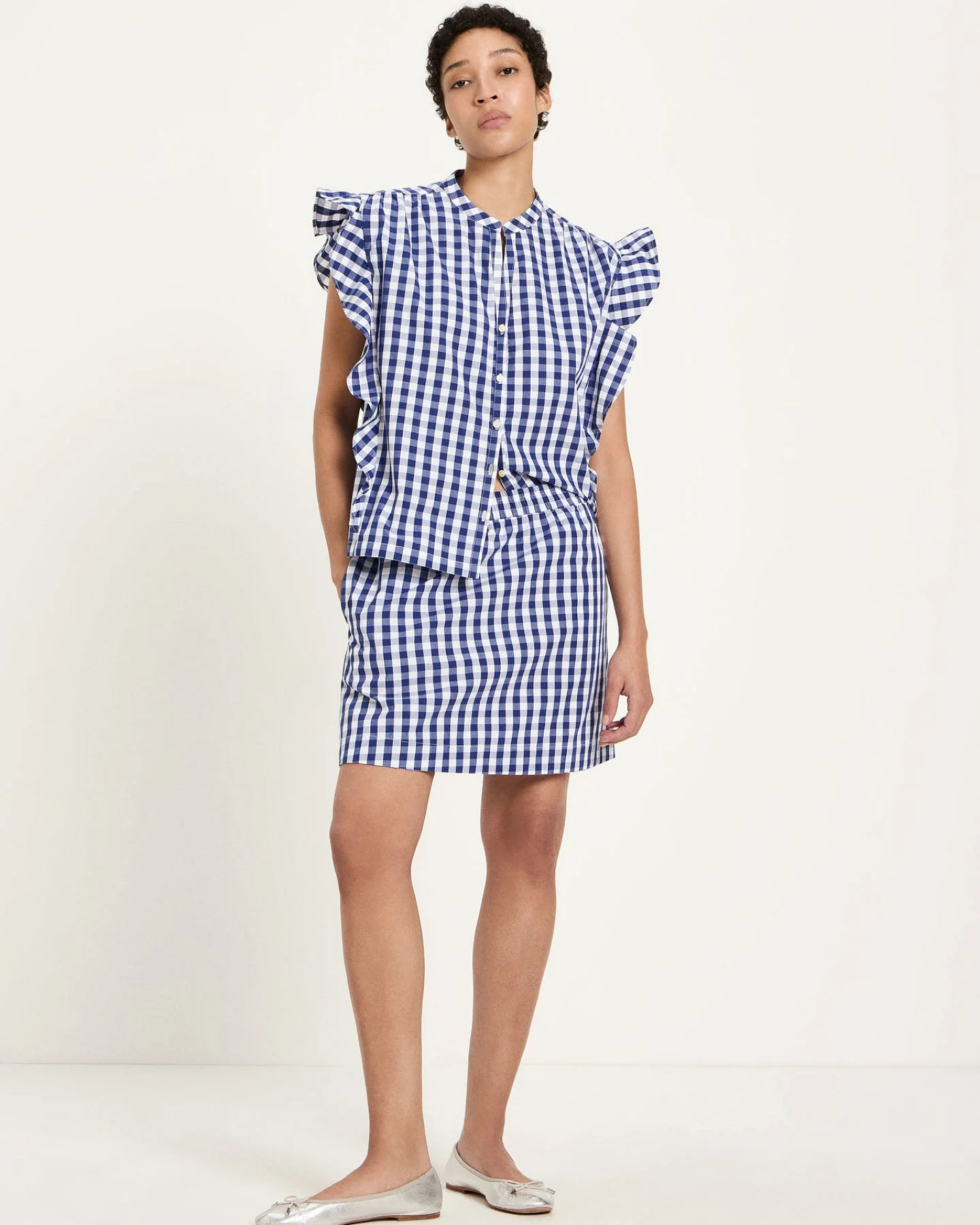 Vichy-Karo Bluse (GOTS) – Ansicht 2