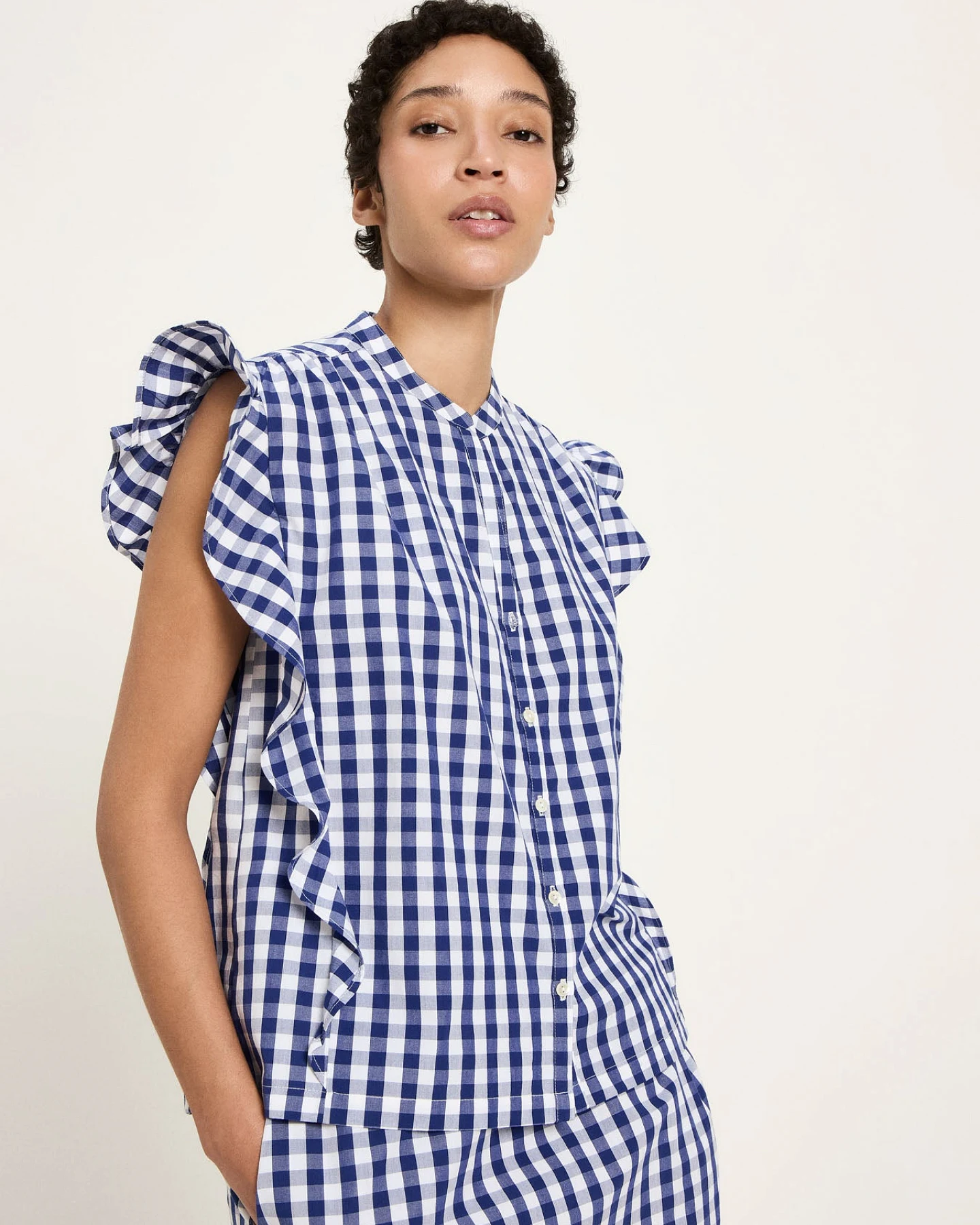Vichy-Karo Bluse (GOTS) – Ansicht 3