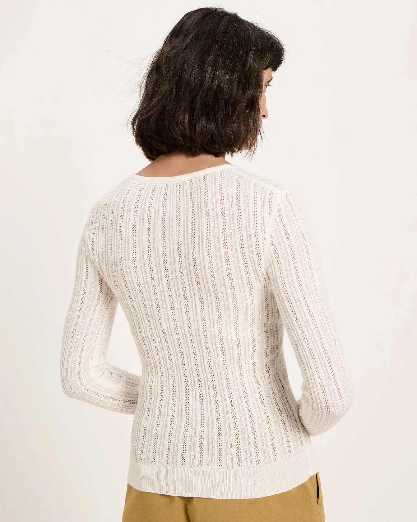 Pointelle-Pullover (GOTS) – Ansicht 4