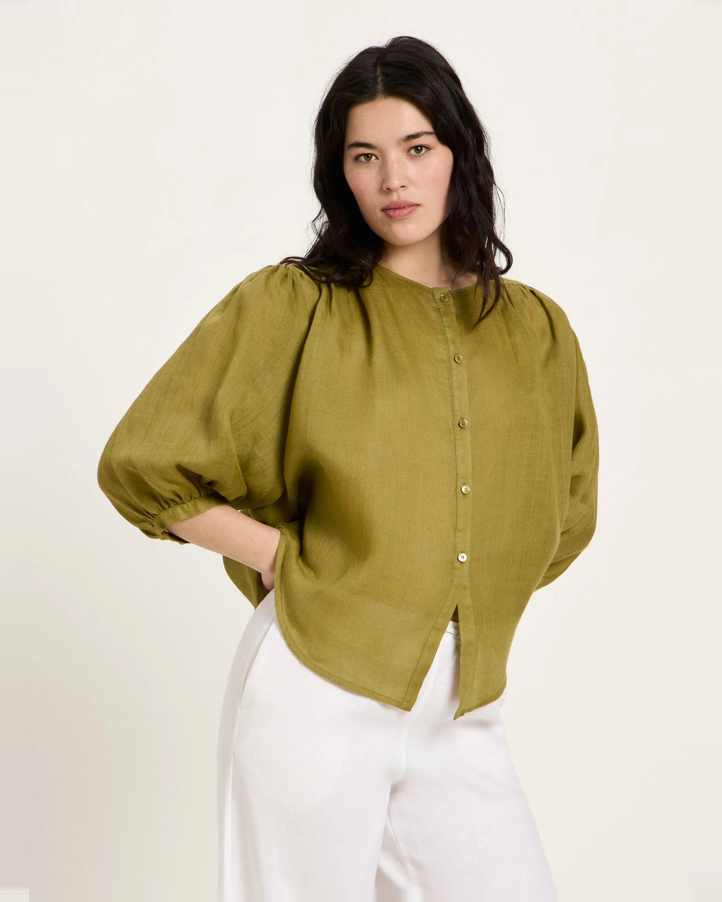 Bluse mit Kräuseln – Ansicht 6