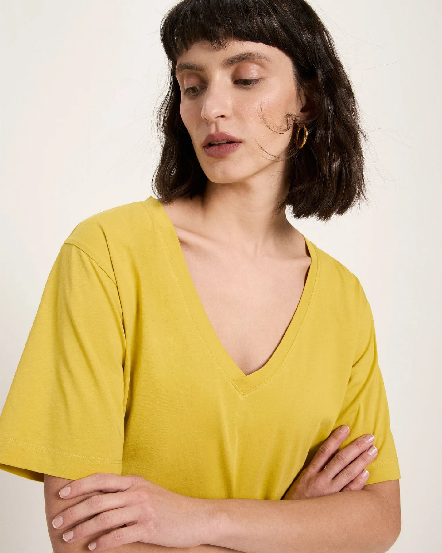 Shirt mit V-Ausschnitt (GOTS) – Ansicht 2