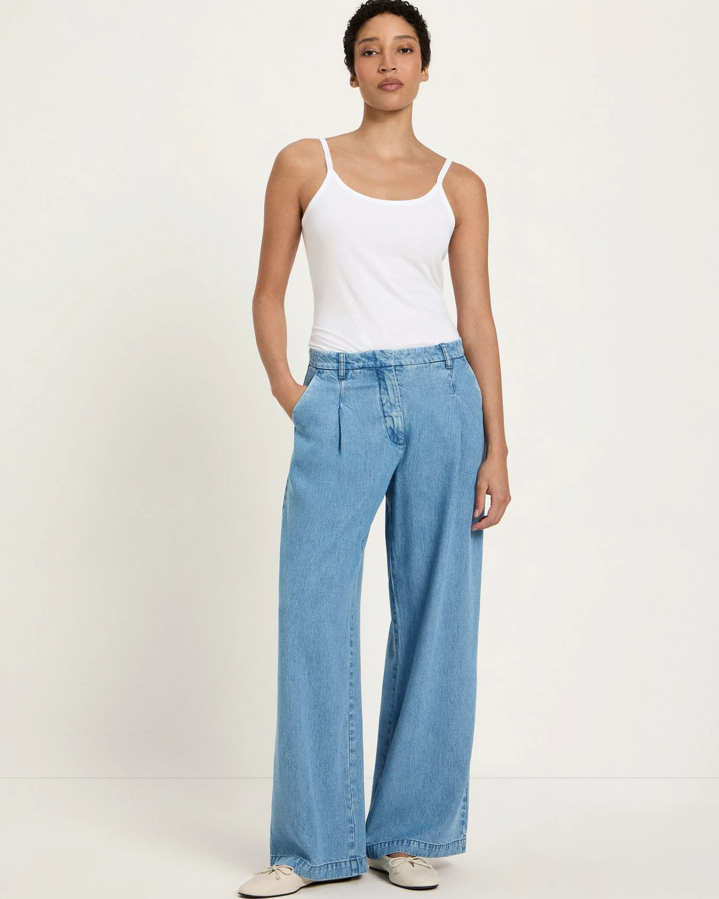Jeans mit Bundfalte – Ansicht 2