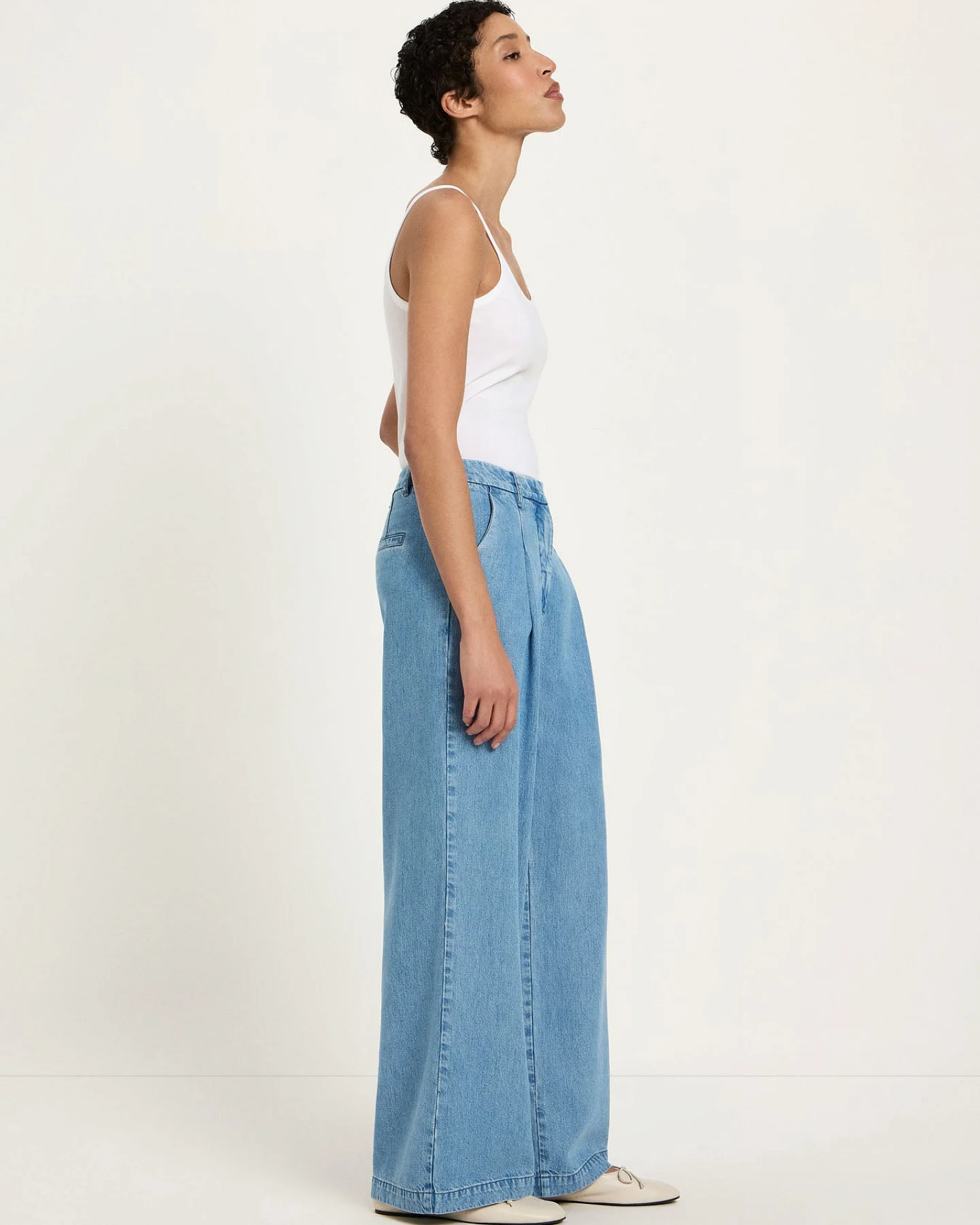 Jeans mit Bundfalte – Ansicht 3