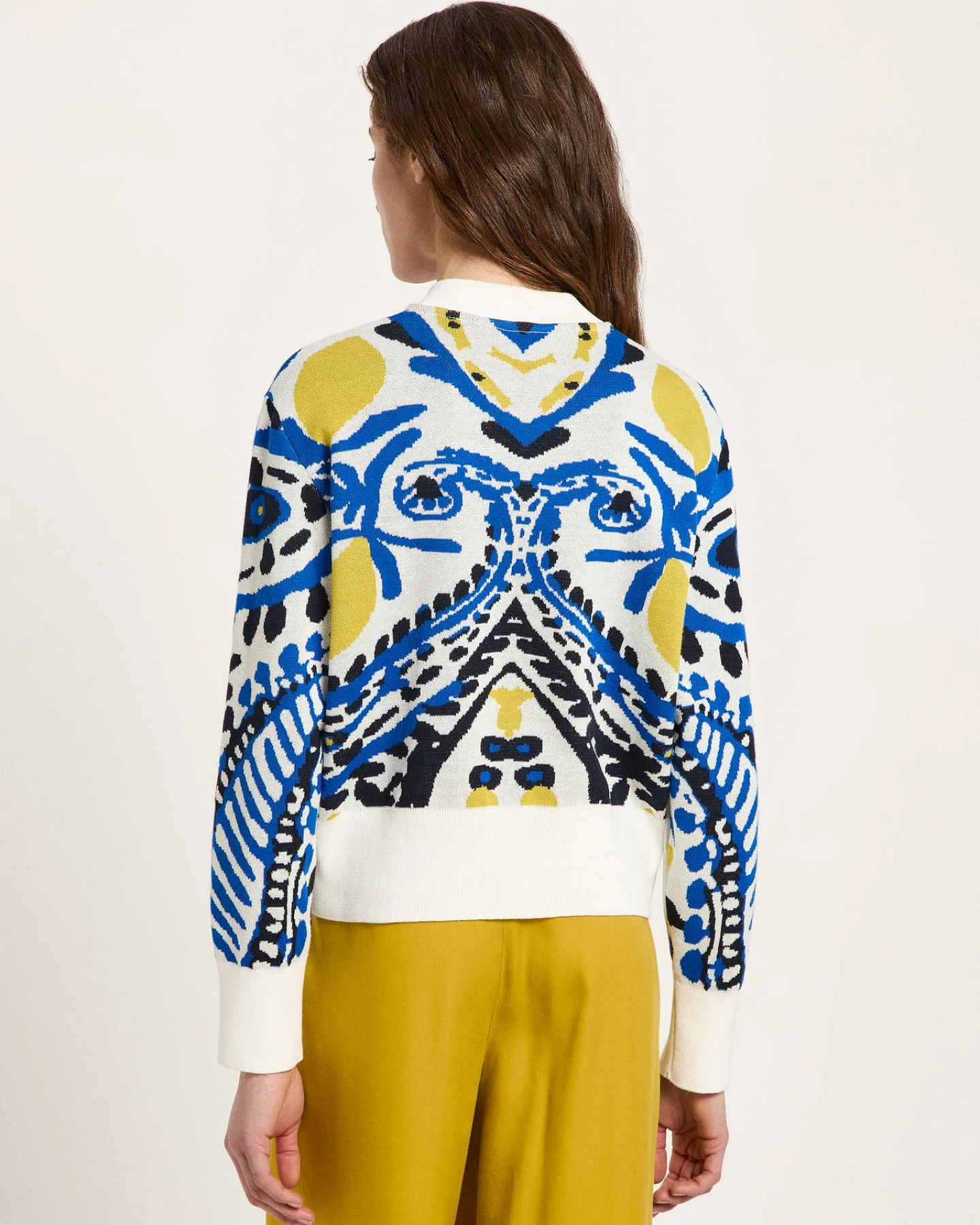 Jacquard Strickjacke (GOTS) – Ansicht 4