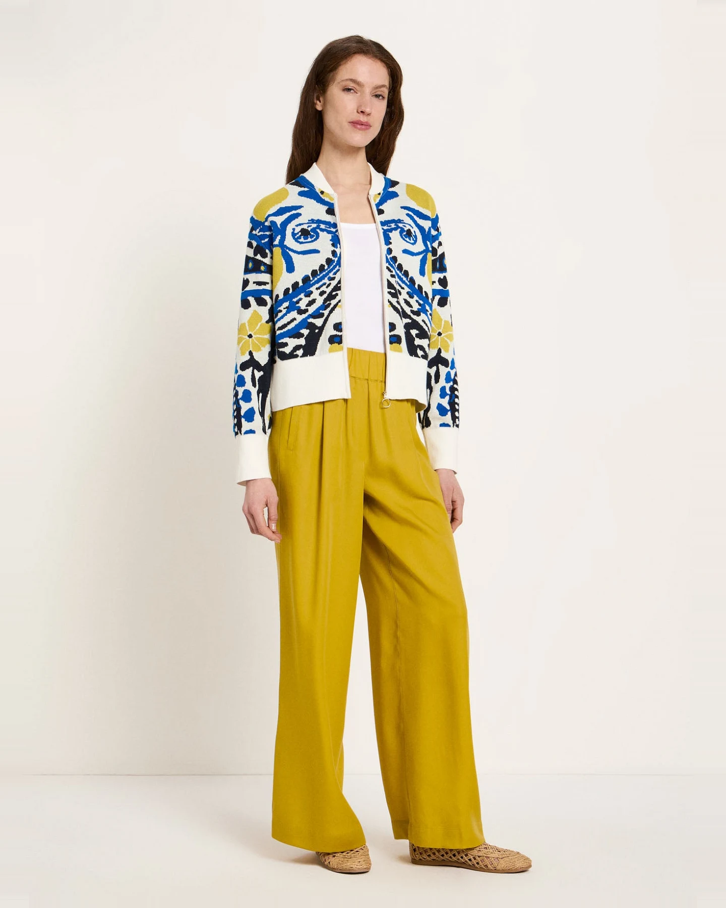 Jacquard Strickjacke (GOTS) – Ansicht 2