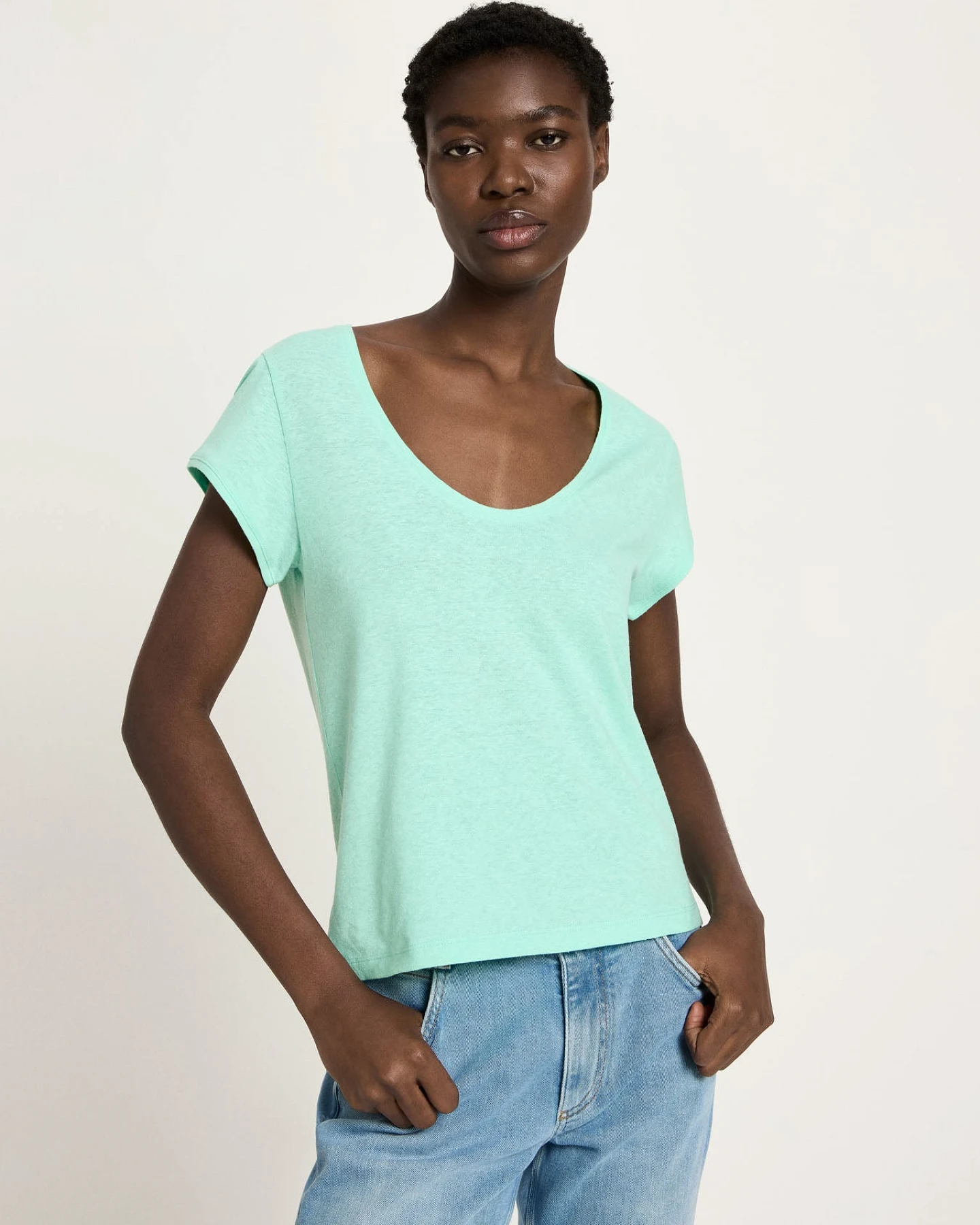 Shirt mit tiefem Ausschnit (OCS) – Ansicht 3
