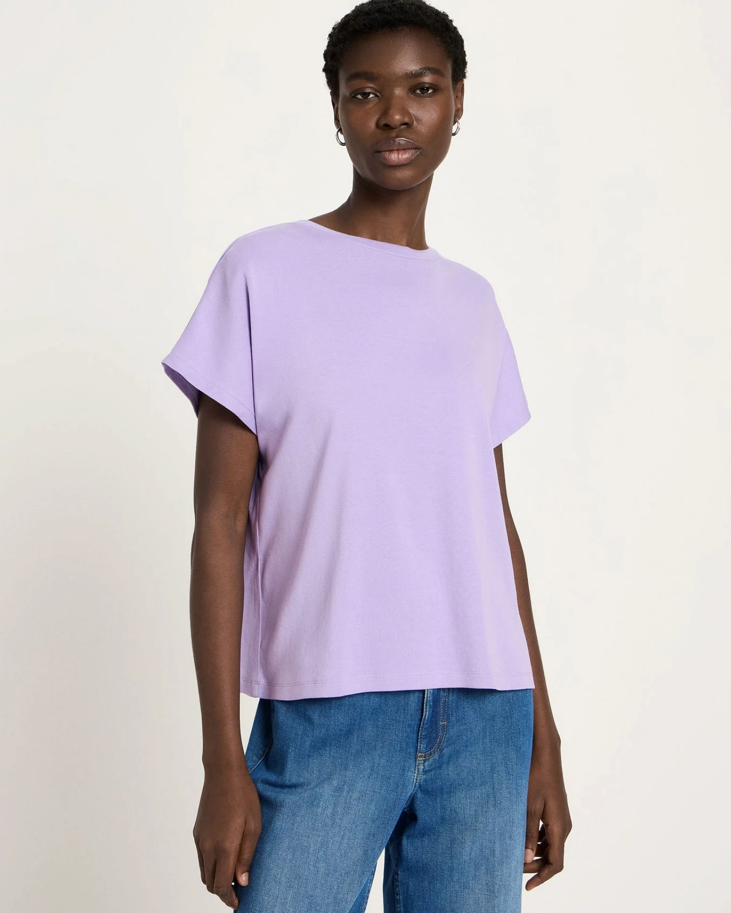 Shirt mit überschnittener Schulter (GOTS) – Ansicht 3
