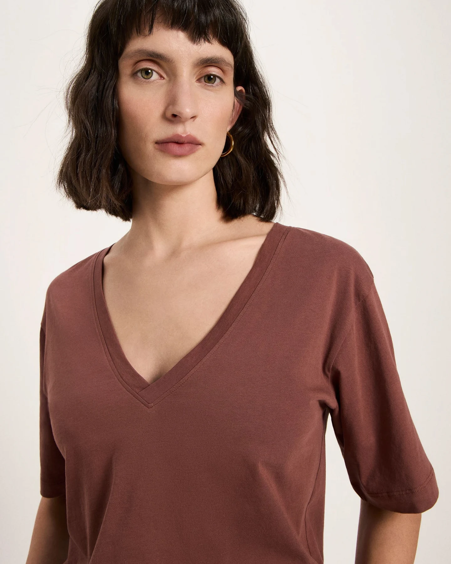 Shirt mit V-Ausschnitt (GOTS) – Ansicht 2
