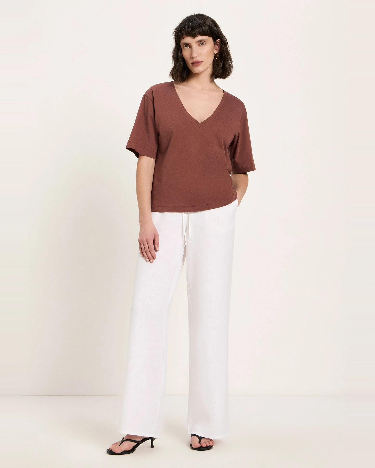 Shirt mit V-Ausschnitt (GOTS) – Ansicht 3