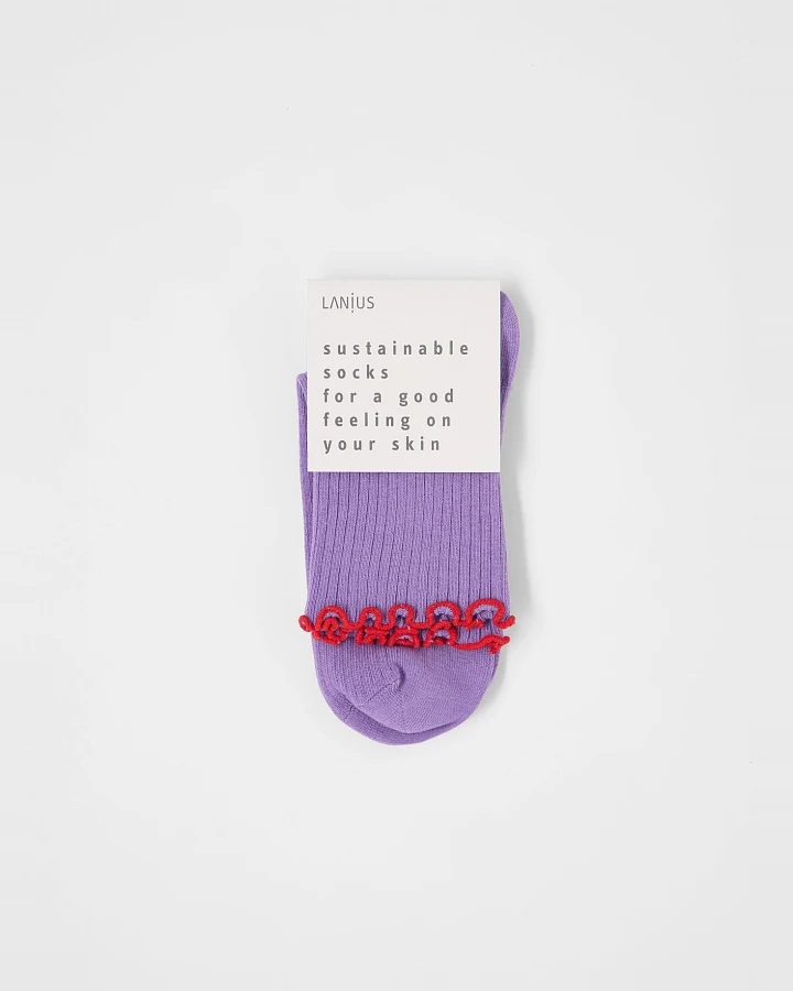 Socken mit Volant (GOTS)