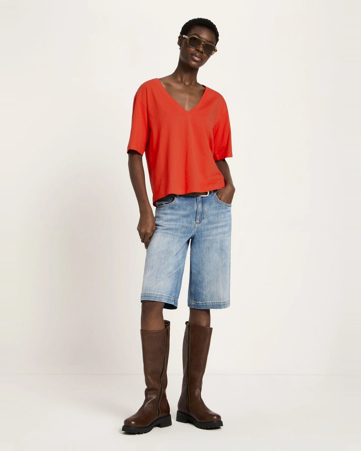 Shirt mit V-Ausschnitt (GOTS) – Ansicht 4