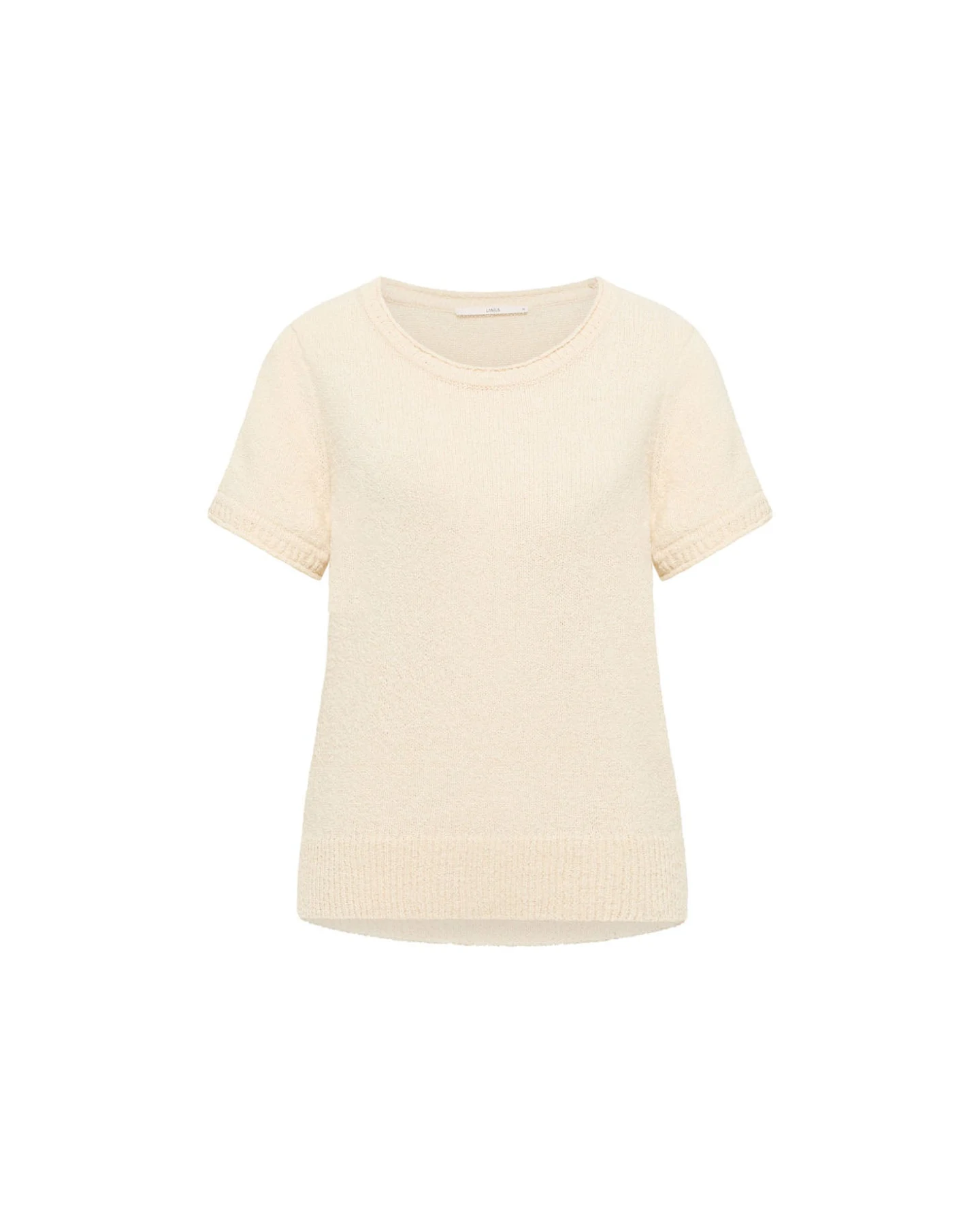 Bouclé Kurzarmpullover (GOTS) – Ansicht 5