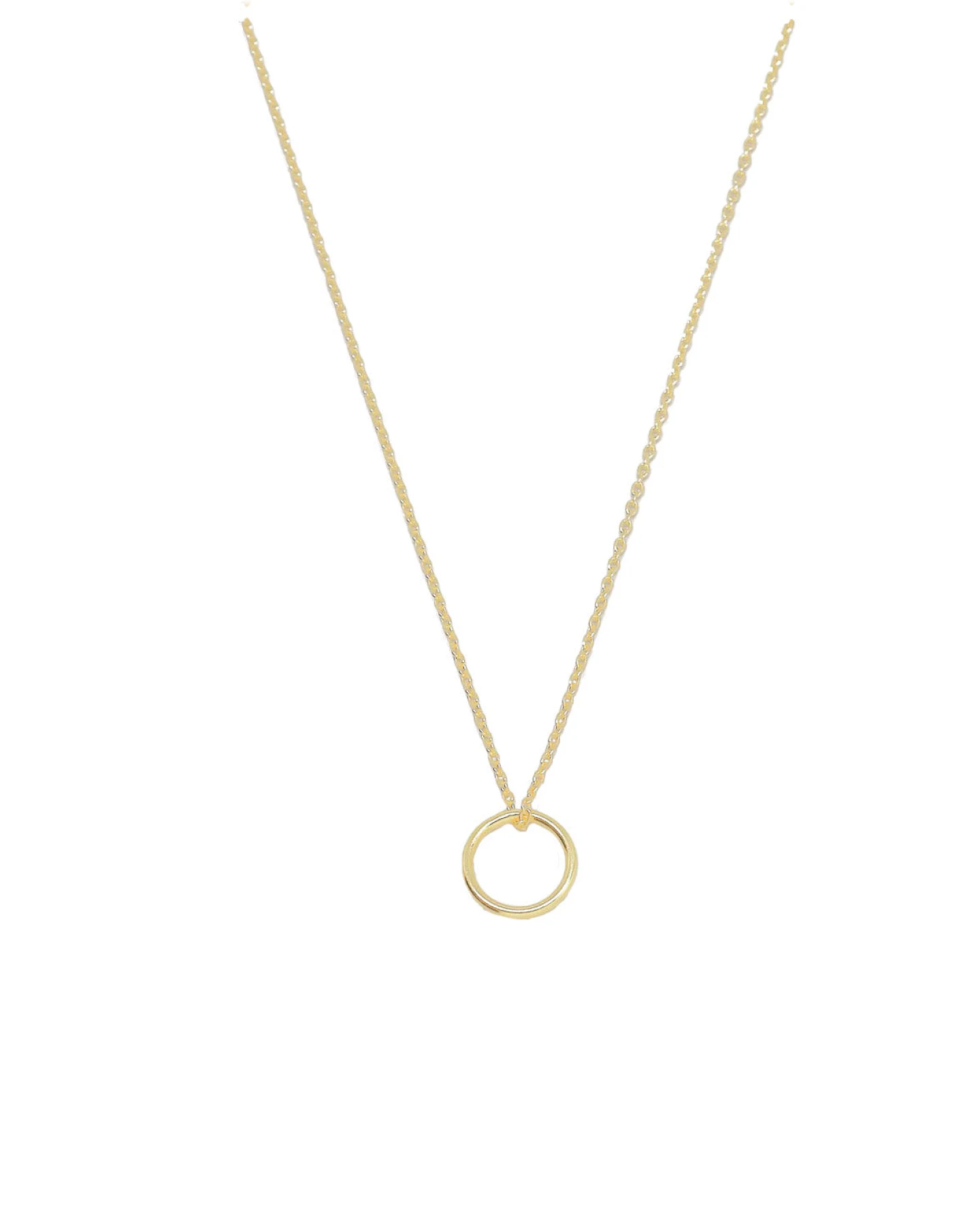 Kette mit Kreis Anhänger GOLD - Fejn – Ansicht 3