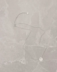 Produktseite: Kette mit Disc Anhänger SILBER - Fejn