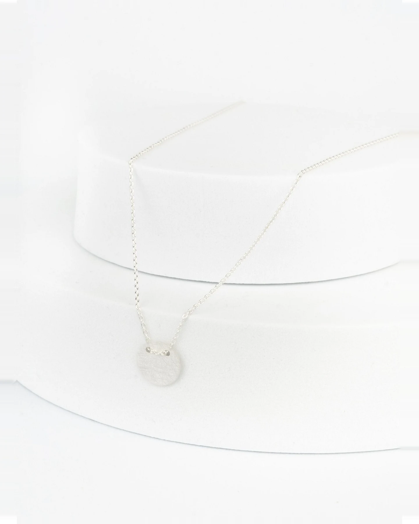 Kette mit Disc Anhänger SILBER - Fejn – Ansicht 2