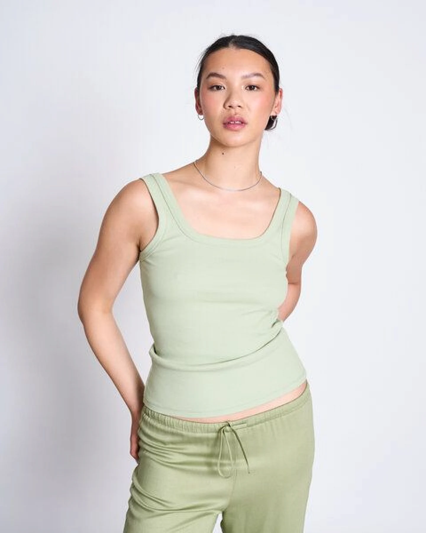JAN N JUNE Weite Mid Rise Hose STRATH – Ansicht 4