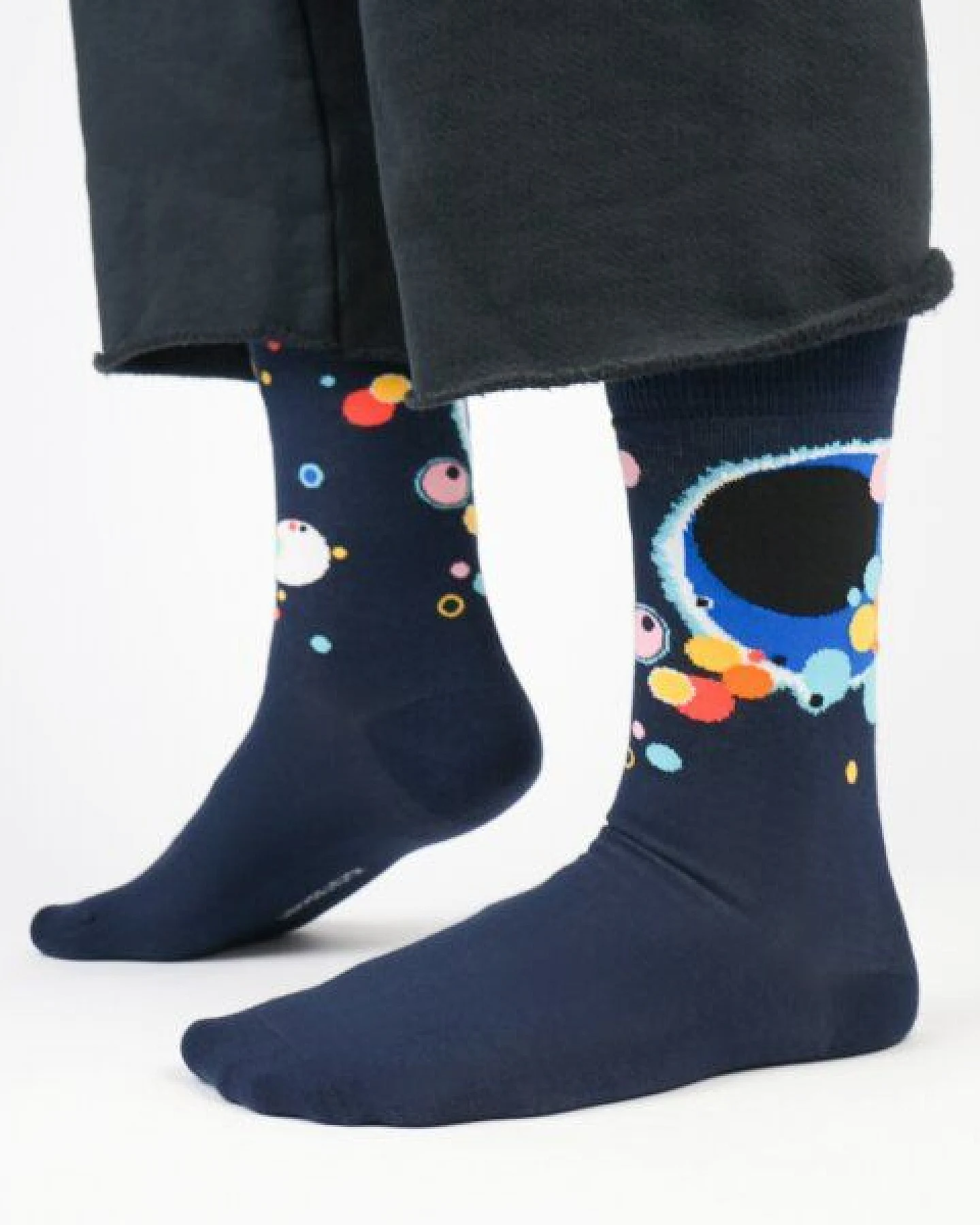 KUNSTSOKKEN Kunst Socken - Nahtlose Bunte Socken aus Bio-Baumwolle Mix - weihnachtsgeschenke für Künstler - Lustige Socken Geschenk – Ansicht 4
